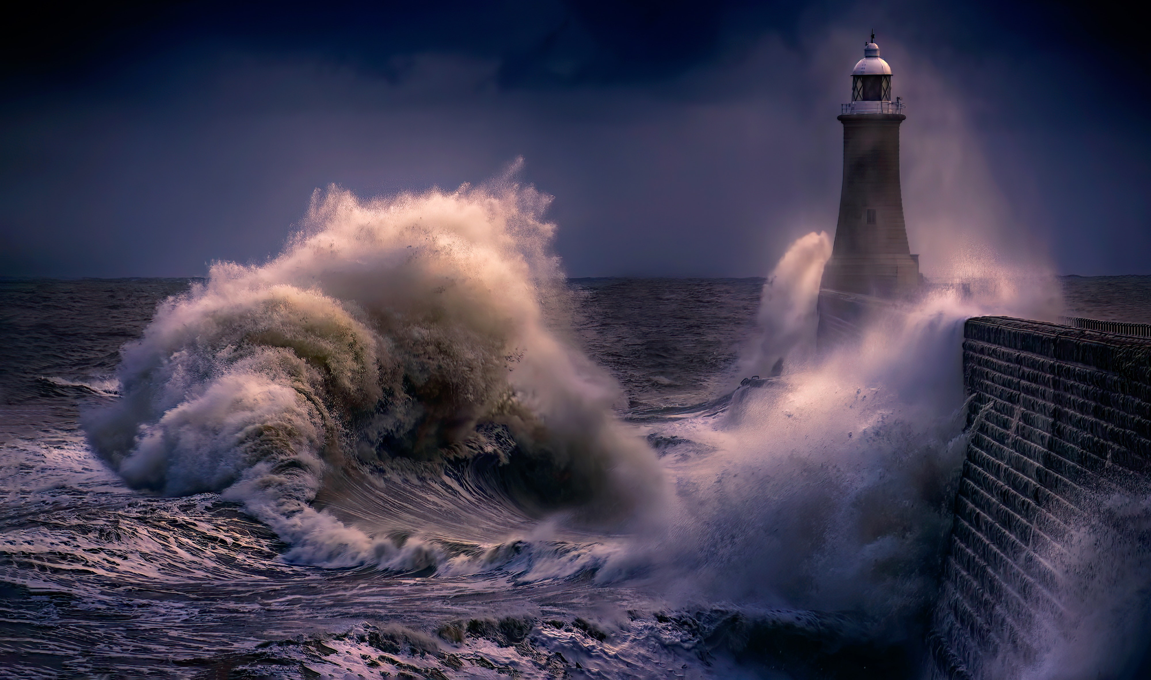 Storm at sea